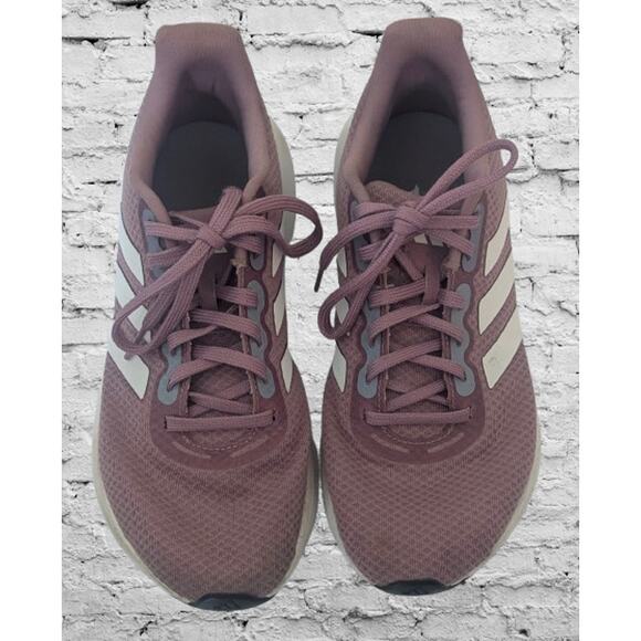 Womens ADIDAS Run Falcon 3 Running Shoe Size 8.5 Wonder Orchid/White - Picture 2 of 6